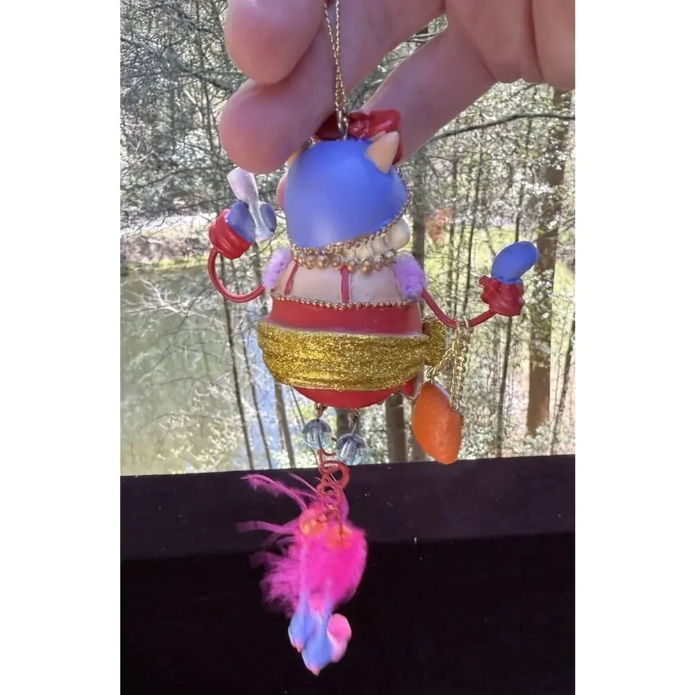 Vintage Katherines Collection Dangle Leg Fancy Cat Christmas Ornament Rare! -K2